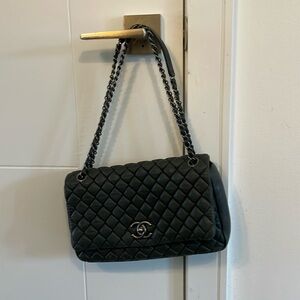 Beautiful grey Chanel dress /crossbody.